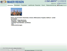 Tablet Screenshot of maier-reisen24.de